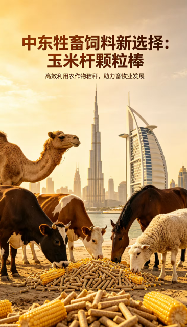 Chinese Organic Corn Pellet Sticks Special Supply for Cattle, Horses and Sheep in the Middle East - High Nutrition Feed.png